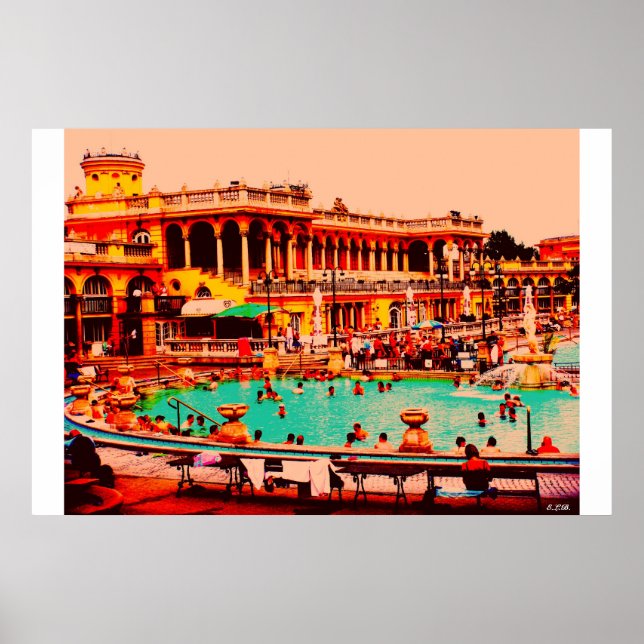 Affiches Bains de Budapest (Devant)