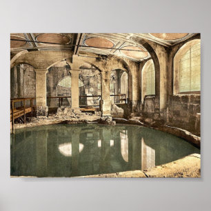 Affiches Bains romains et abbaye, Bain circulaire, Bain, En