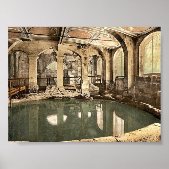 Affiches Bains romains et abbaye, Bain circulaire, Bain, En (Devant)
