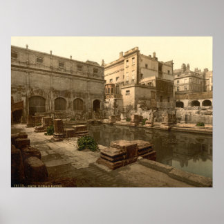 Affiches Bains romains et Abbaye I, Bath, Somerset, Anglete