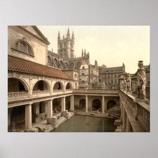 Affiches Bains romains et Abbaye IV, Bain, Somerset, Anglet