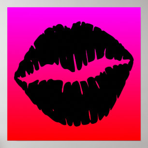 Affiches Baiser noir