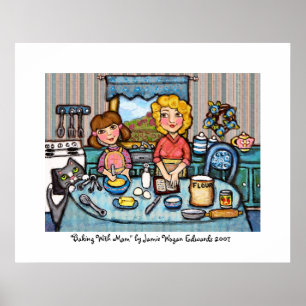 Affiches Baking With Mom by Jamie Wogan Edwards