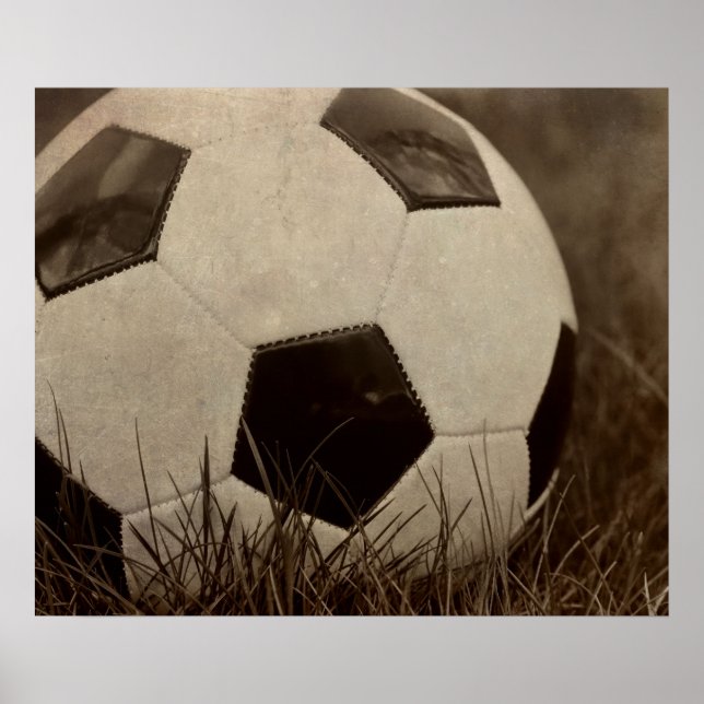 Affiches Bal De Football Sepia Toned (Devant)