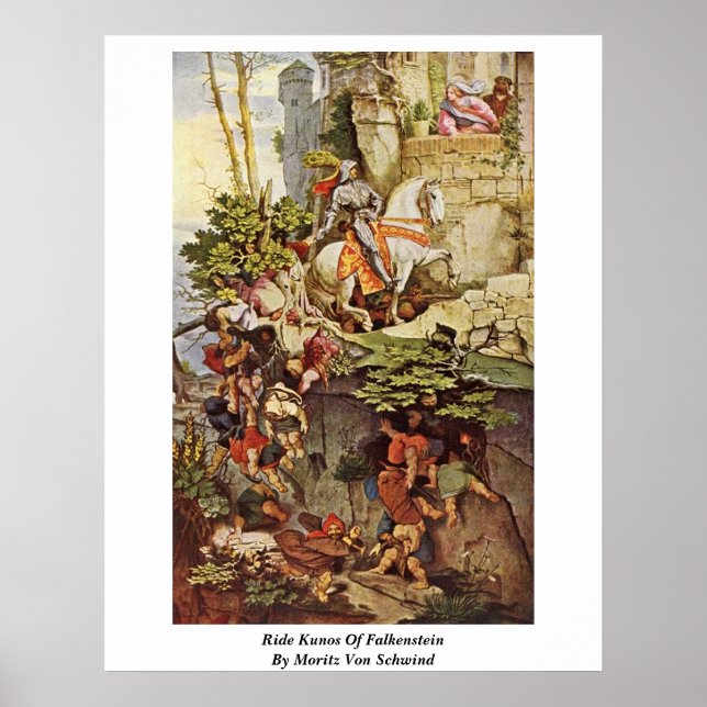 Affiches Balade Kunos De Falkenstein Par Moritz Von Schwind (Devant)