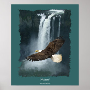 Affiches Bald Eagle & Snoqualmie Cascade Nature