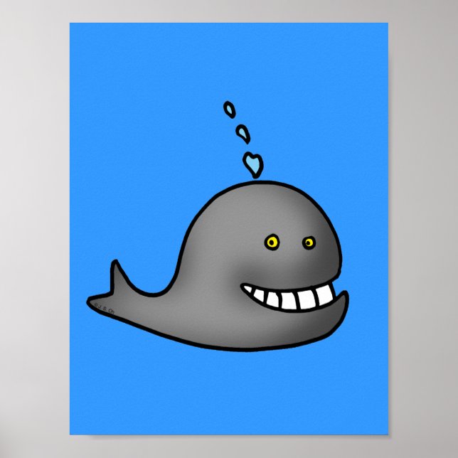 Affiches Baleine drôle (Devant)