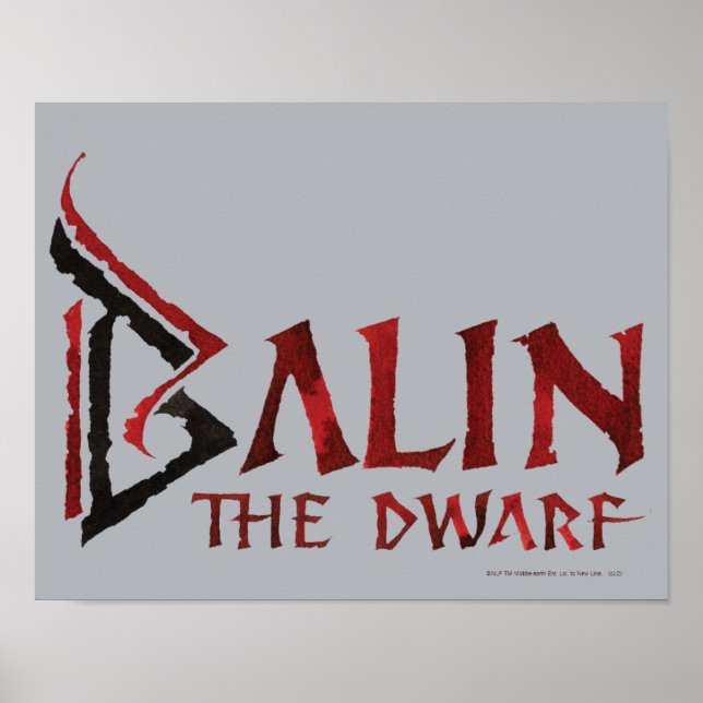 Affiches Balin Name (Devant)