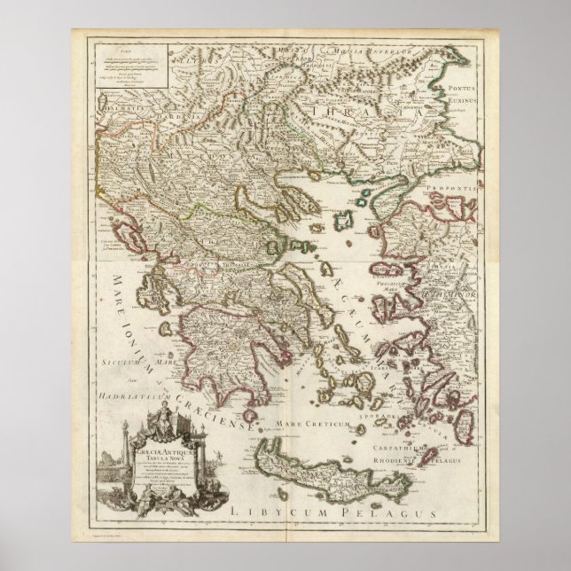 Affiches Balkans Peninsula, Grèce, Macedonia (Devant)