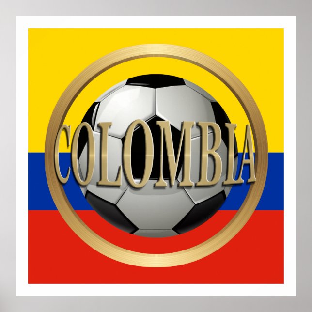 Affiches Balle de football en Colombie (Devant)