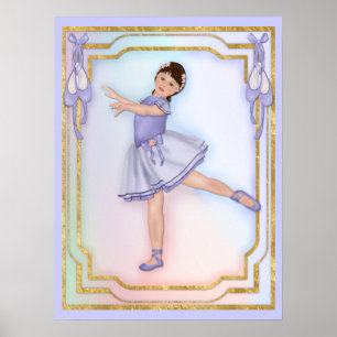 Affiches Ballerina Girl Dancing