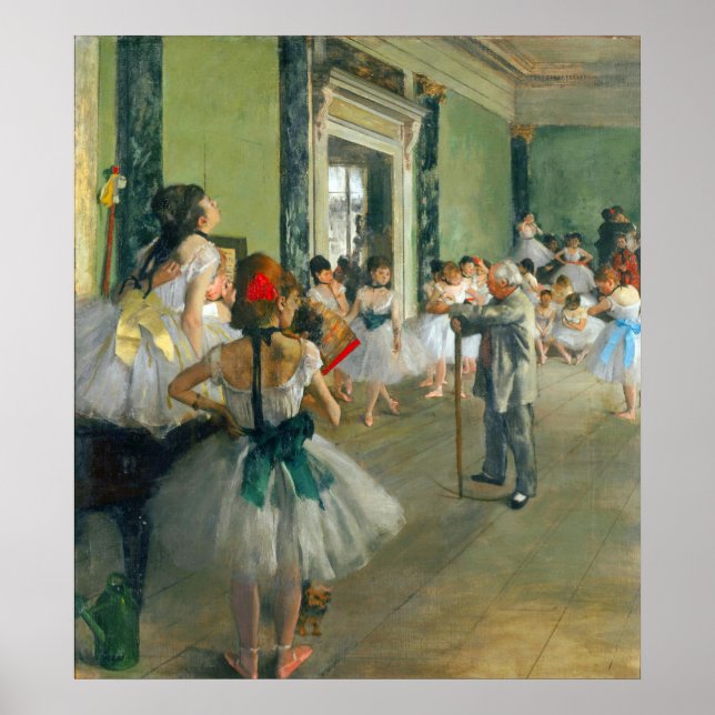 Affiches Ballet Class by Edgar Degas (Devant)