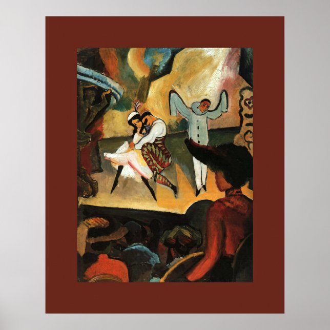 Affiches Ballet Russes ~ Ballet russe ~1912 ~août Macke (Devant)