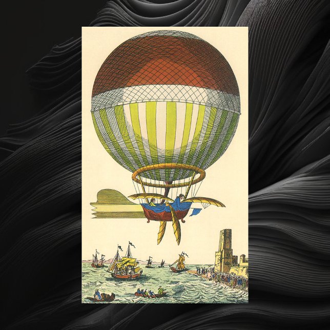 Affiches Ballon à air chaud à vapeur de science-fiction vin (Créateur téléchargé)