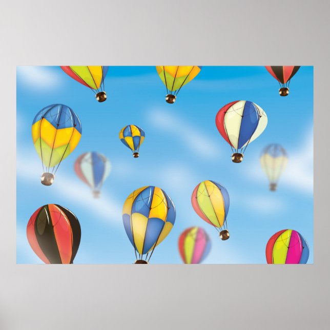 Affiches Ballons à air chaud (Devant)