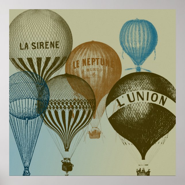 Affiches Ballons à air chaud (Devant)