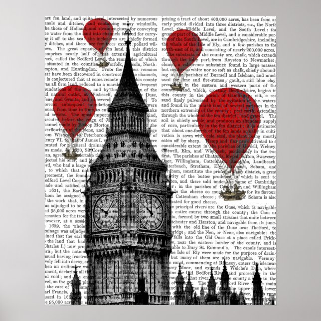 Affiches Ballons Big Ben et Red Hot Air (Devant)
