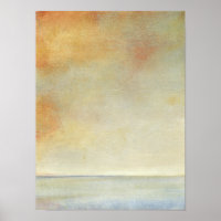 Balnéaire avec coucher de soleil Orange