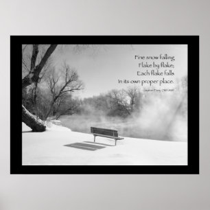 Affiches Banc de neige en silence
