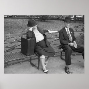 Affiches Banc de New Orleans Park, années 1930