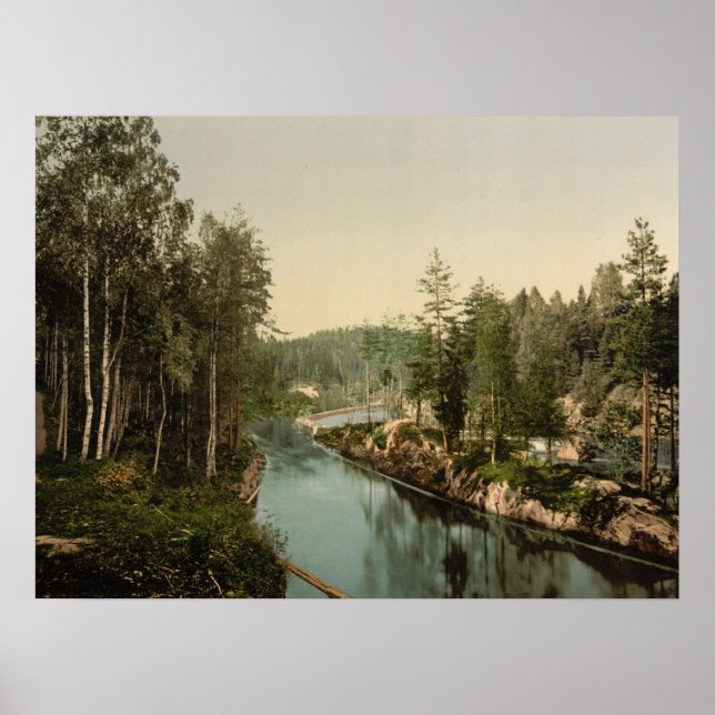 Affiches Bandak Canal, Telemark, Norvège (Devant)