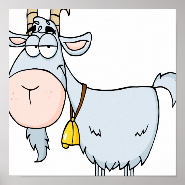 Affiches bande dessinée stupide billy chèvre (Devant)