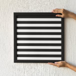 Affiches Bandes noires<br><div class="desc">Un motif rayé noir sur un arrière - plan blanc. Vous pouvez changer cette couleur arrière - plan en votre couleur préférée.</div>