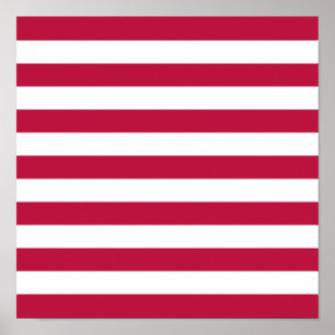 Affiches Bandes rouges et blanches