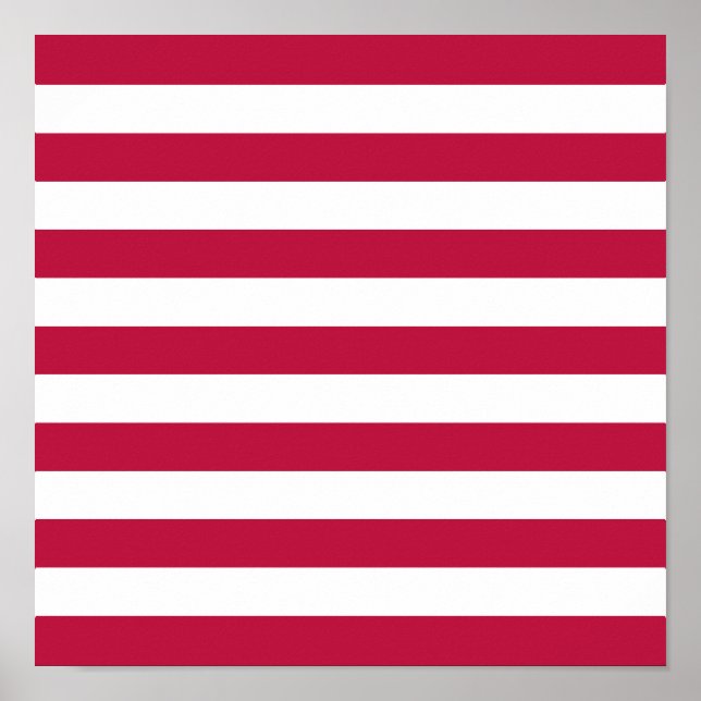 Affiches Bandes rouges et blanches (Devant)