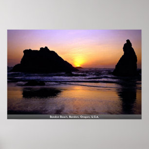 Affiches Bandon Beach, Bandon, Oregon, États-Unis