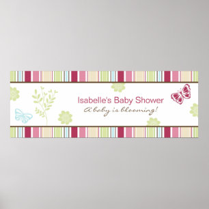 Affiches Bannière Baby shower de jardin Alexis