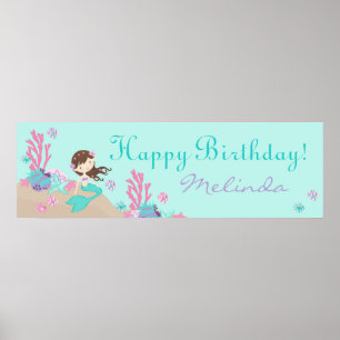 Affiches Bannière d'anniversaire du lieutenant Bruntte Merm