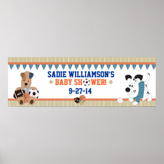 Affiches Bannière de Baby shower pour marionnettes étoilées
