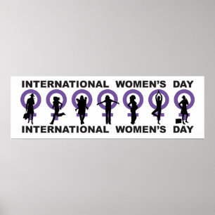 Affiches Bannière de la Journée internationale de la femme
