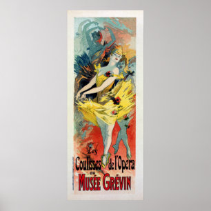 Affiches bannière française vintage de verticale de ballet