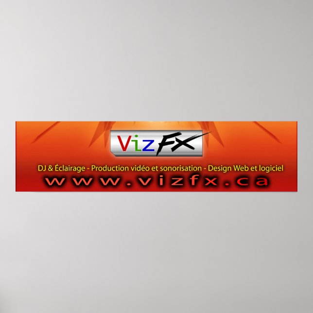 Affiches Bannière VizFX (Devant)
