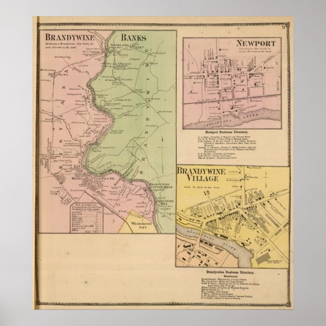Affiches Banques de Brandywine (Devant)