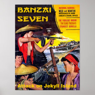 Affiches Banzai sept - Attaque sur l'île de Jekyll