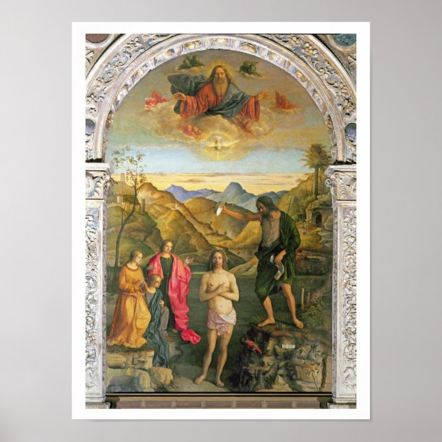 Affiches Baptême du Christ, Saint Jean Altarpiece (Devant)