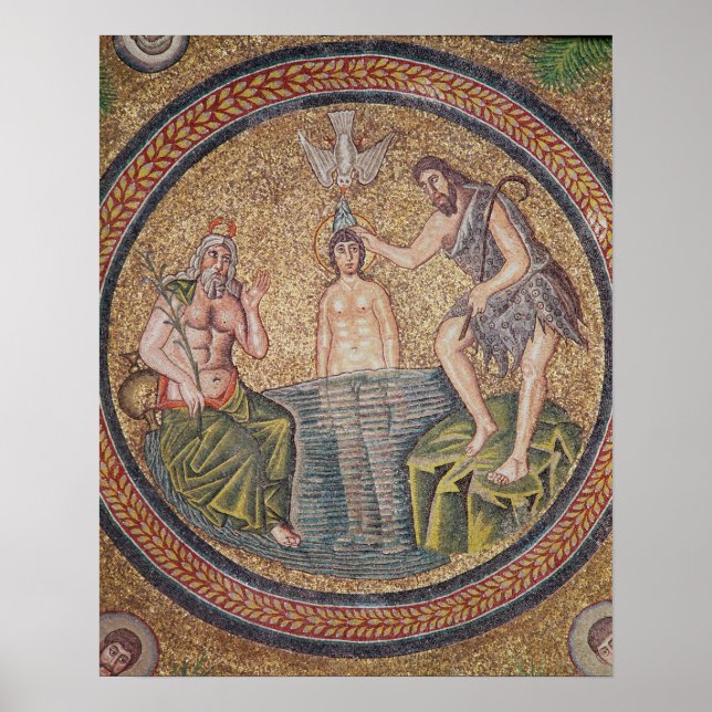 Affiches Baptism of Christ by John the Baptist (Devant)