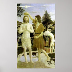 Affiches Baptism of Christ by Piero della Francesca (1449)