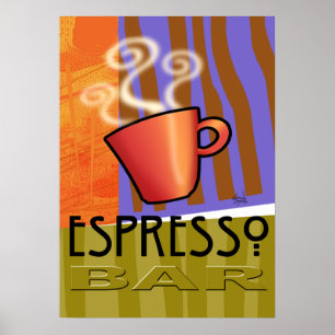 Affiches Bar à café Espresso - Pop Art