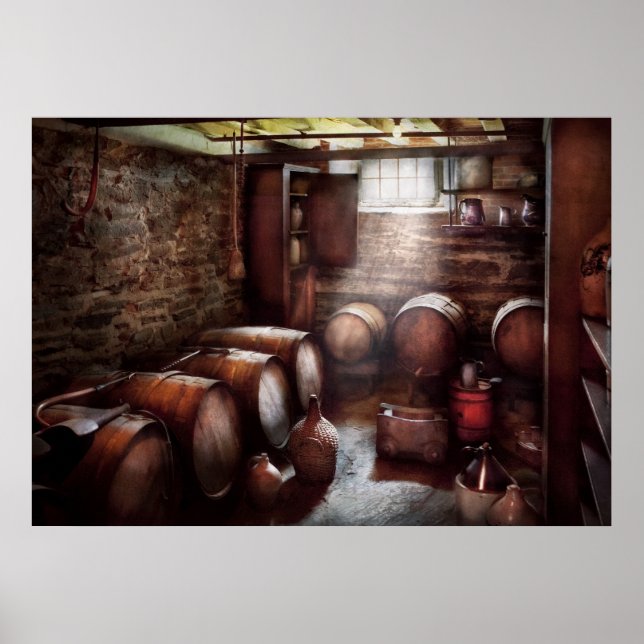 Affiches Bar - Vin - La Cave à Vin (Devant)