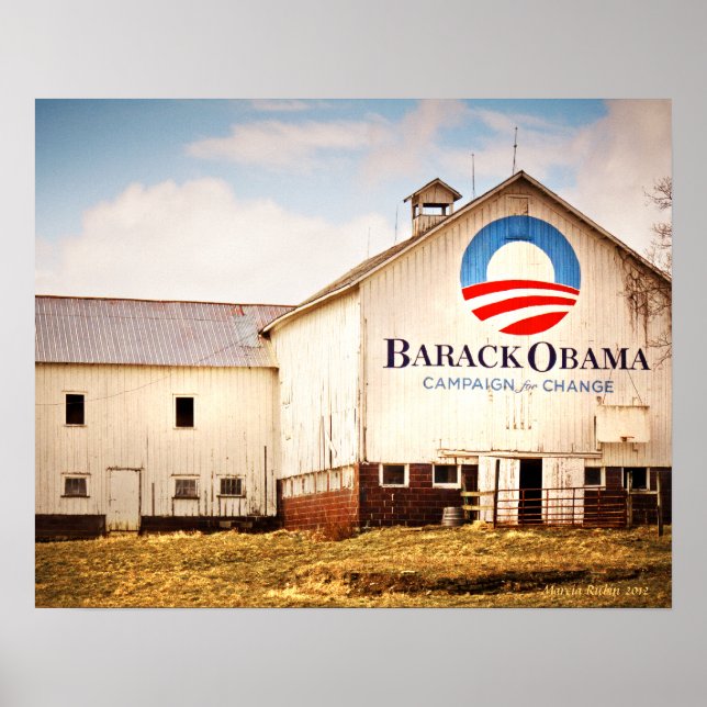Affiches Barack Obama Campagne présidentielle Barn (Devant)