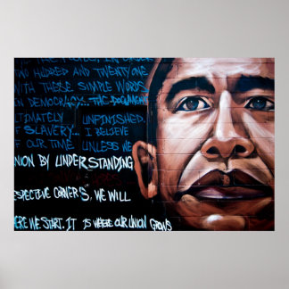 Affiches Barack Obama Mural & Speech, Brooklyn, New York