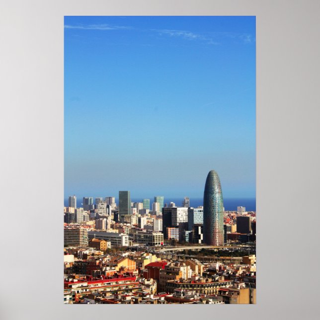Affiches Barcelona cityscape (Devant)