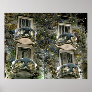 Affiches Barcelone. Casa Batllo.