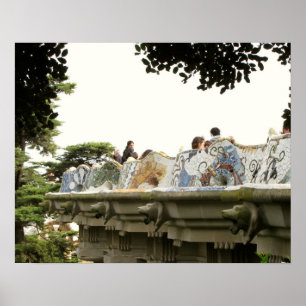Affiches Barcelone. Parc Guell.