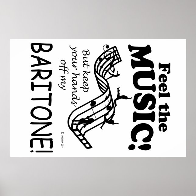 Affiches Baritone Sent La Musique (Devant)