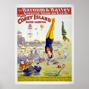 Affiches Barnum & Bailey Coney Island Circus Publicité
